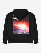 Pulover s kapuco - NASA - crna