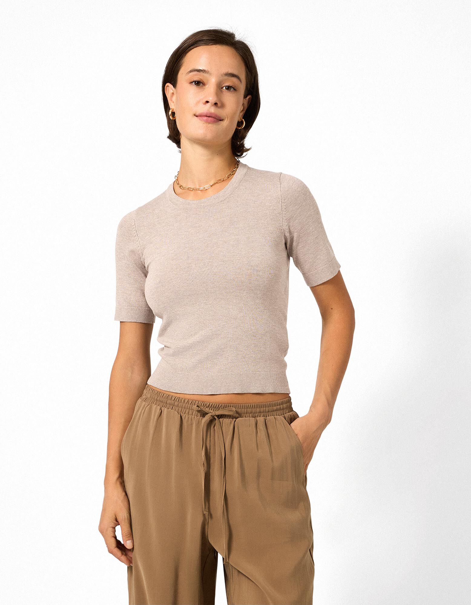 Pullover - Feinstrick - Beige