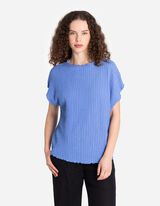 Tričko - Krčiv&yacute; vzhľad - modra