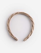 Ozdoba do vlasů  - Měkký materiál - béžová