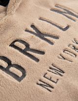 Kapucnis felső - Plüss - bézs