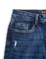 Farmerice - Visoki struk - tamno-plava