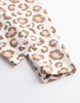 Leggings - Allover-Print - Off-White