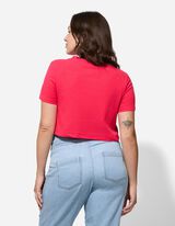 Těhotenská košile - Krátké rukávy - pink