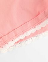 Pantaloncini di jeans - Bordatura decorativa - arancione