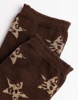 Socken - gemustert - Dunkelbraun