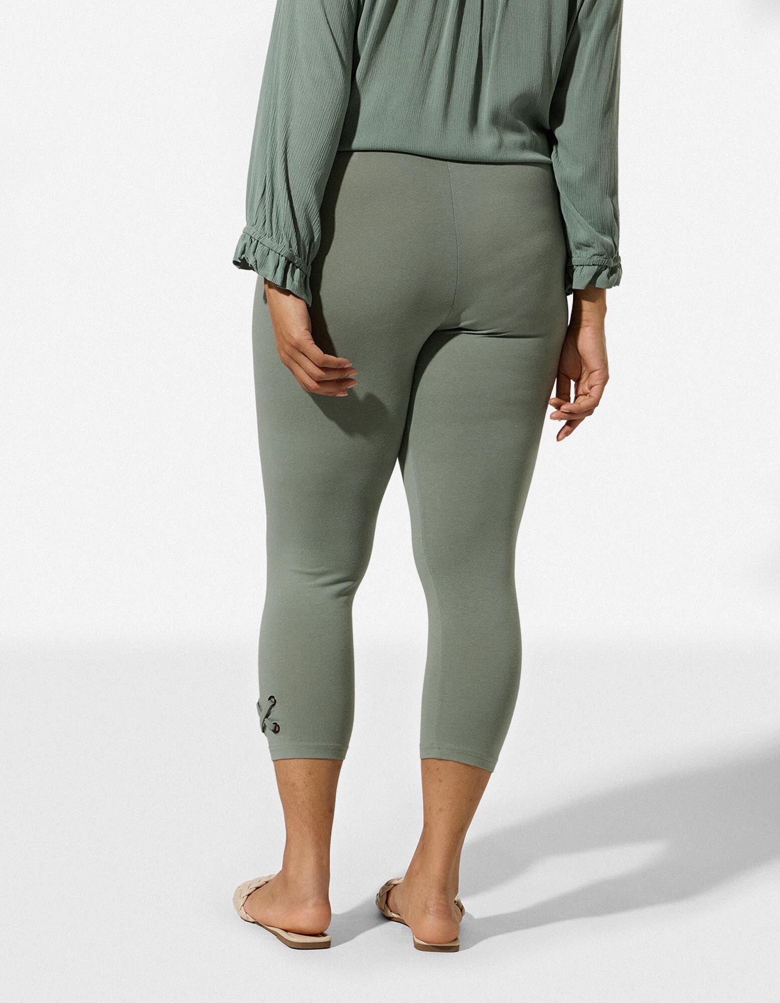 Leggings - Elastischer Bund - Petrol