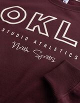 Sweatshirt - Baumwoll-Mix - Lila