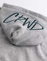 Hoodie - 3D-Applikation - Hellgrau