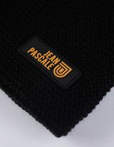 Fejre simuló sapka - gyapjú bélés - fekete