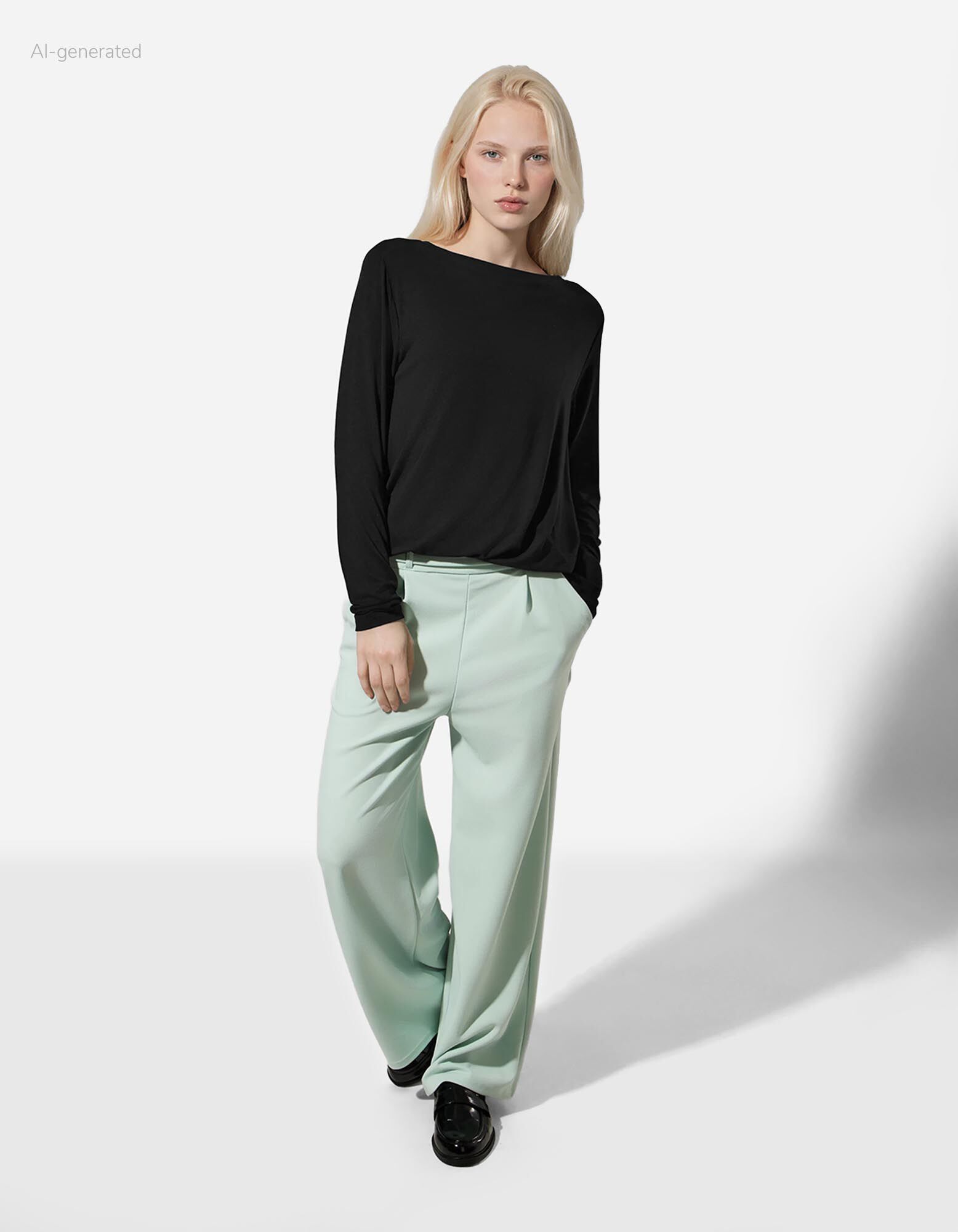 Longsleeve - Effen - Zwart