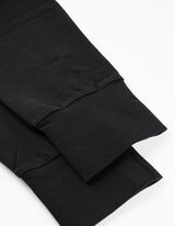 joggersy - troczek na dole - czarny