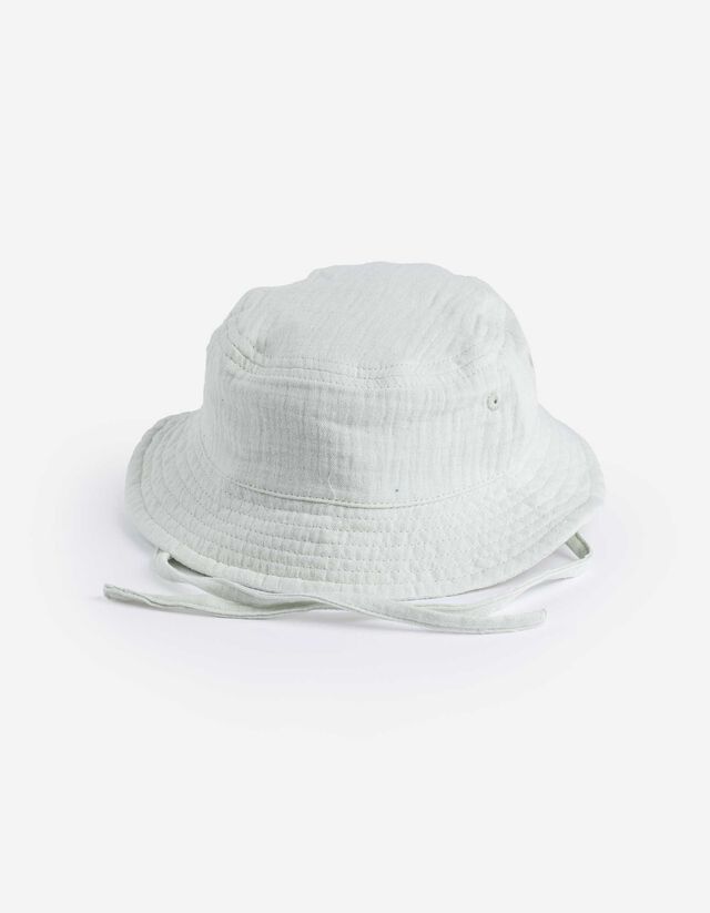 bucket hat - Muslin - svetlo zelena