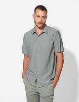 Hemd - einfarbig - dunkelgrün