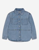 Giacca scamiciata - Oversized Fit - blu