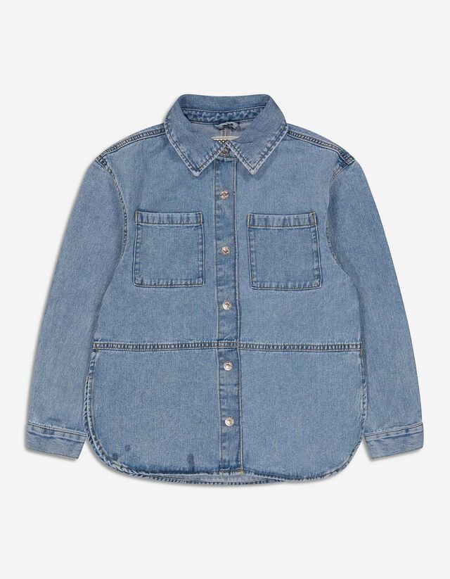 Giacca scamiciata - Oversized Fit - blu