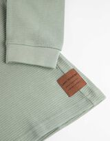 Bluză de corp cu m&acirc;necă lungă - Loose Fit - Verde