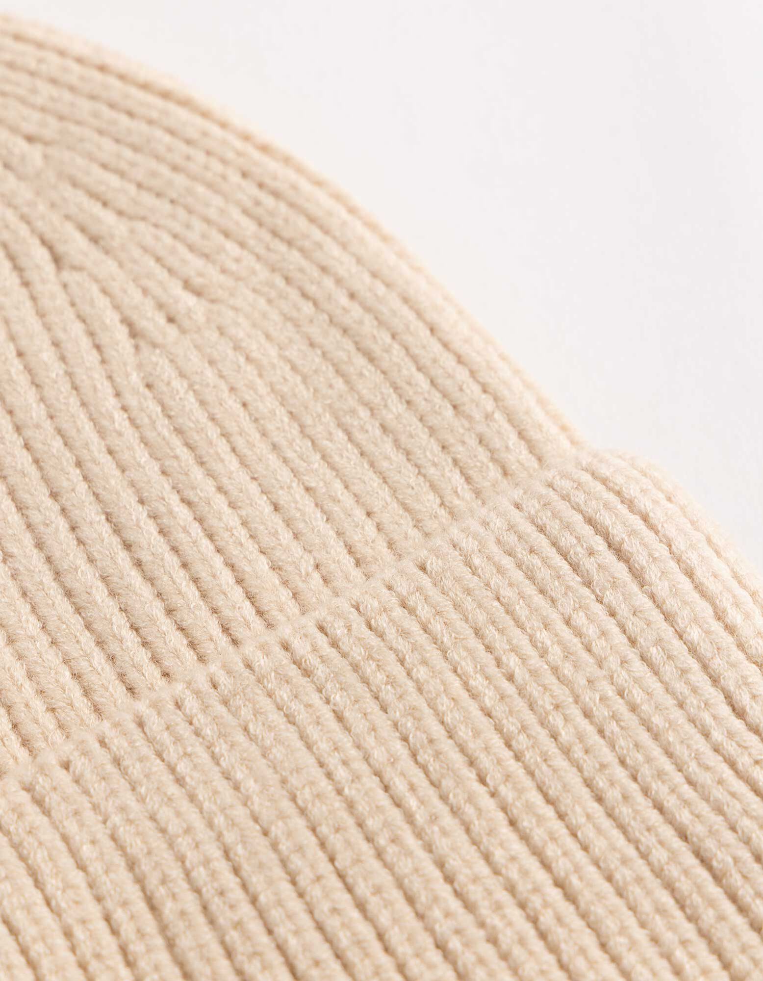 M&uuml;tze - Rippstrick - Beige