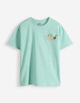 Tričko - Nadměrn&yacute; střih Oversized Fit - Tyrkysov&aacute;