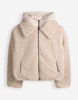 Jacke - Abnehmbare Kapuze - Beige