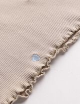 T-Shirt - Stickerei - beige