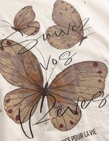T-Shirt - Glitzerprint - Off-White