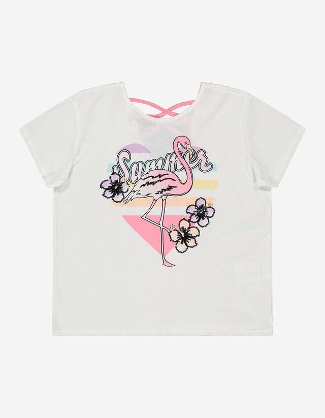 Mädchen T-Shirt - Pailletten-Besatz  