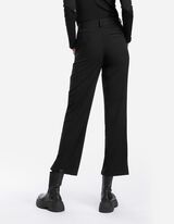 spodnie paperbag - Straight Fit - czarny