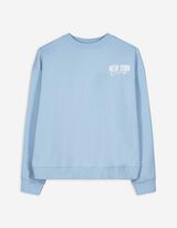 Sweatshirt - Rückenprint - hellblau