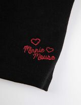 Marškinėlių ilgomis rankovėmis ir šliaužtinukų rinkinys - Pelytė Minė - juodas