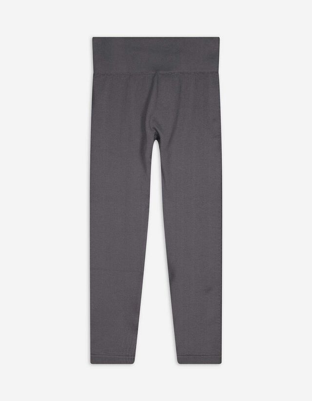 3/4-Hose - Gerippt - dunkelgrau