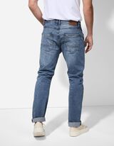 Džínsy - Straight Fit - tmavomodra