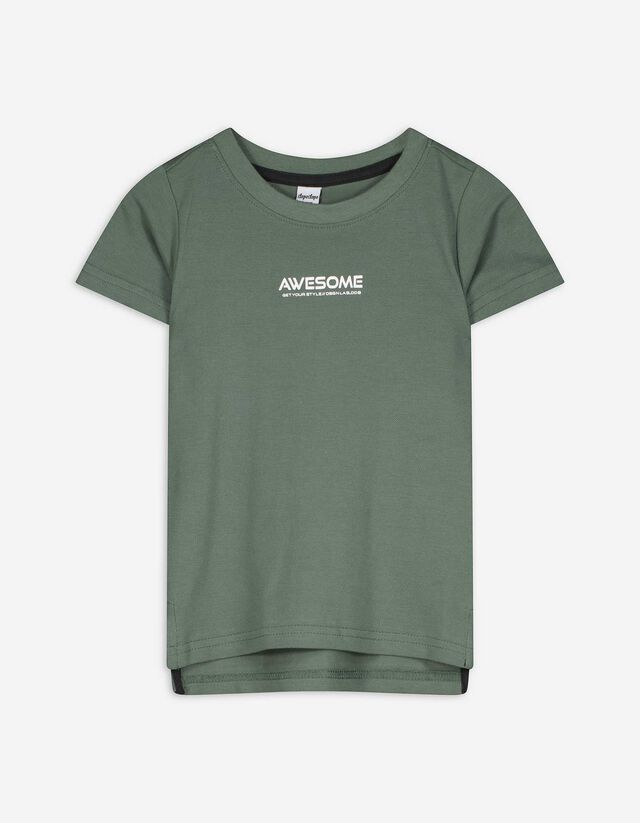 T-shirt - A nido d'ape - verde scuro