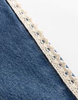 Jeans - Gehaakte kant - blauw