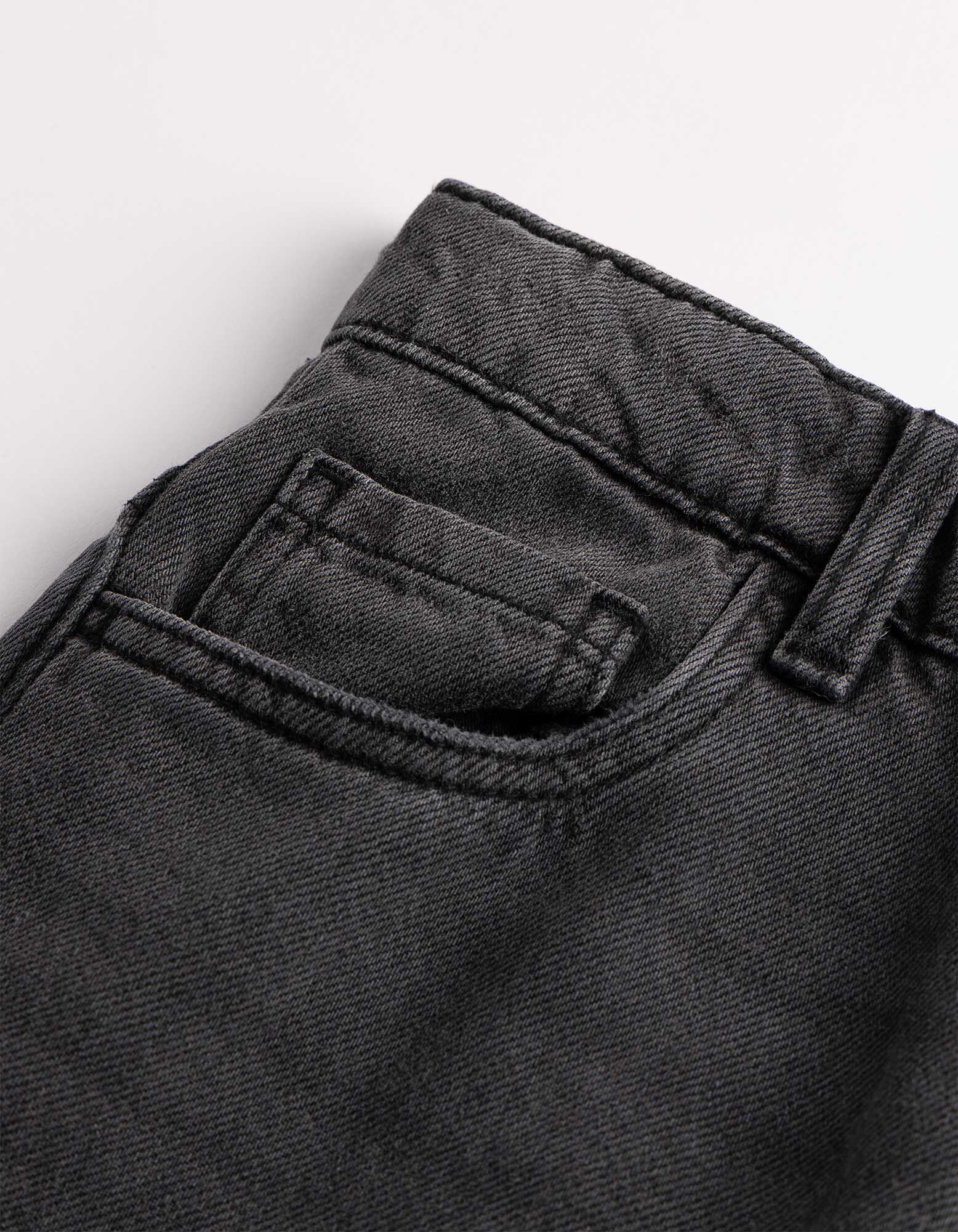 Jeans hlače - Kroj Baggy Fit - crna