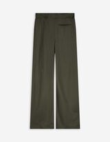 Pantaloni - Detalii metalice - Verde inchis