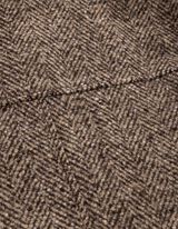 Jacke - Fischgr&auml;tmuster - Braun