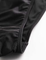 Bikinislip - Glitzerstoff - Schwarz