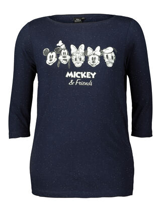 Damen Langarmshirt mit Micky-Print