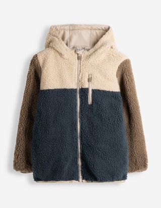 Jacke - Color-Blocking - blau