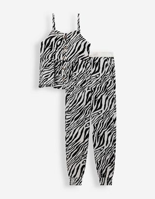 Set aus Top und Hose - 2er-Pack - wei&szlig;