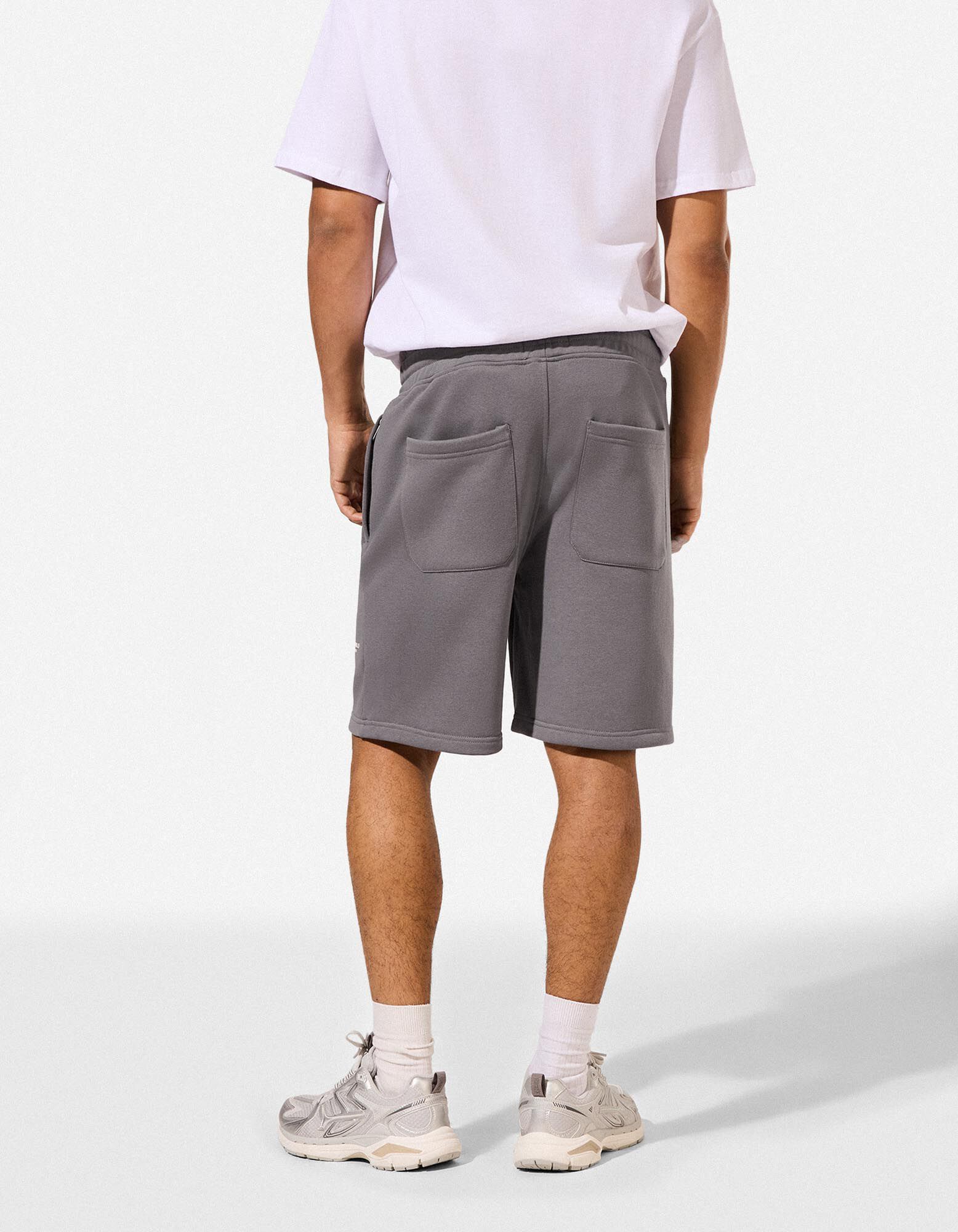 Short - Jambe large - Gris