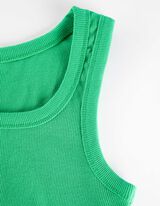 Top - Structură cu nervuri - Verde