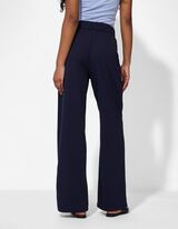 Broek - Elastische band - donkerblauw