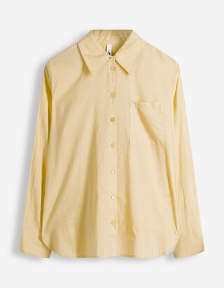 Overhemdblouse - Zachte touch - lichtgeel