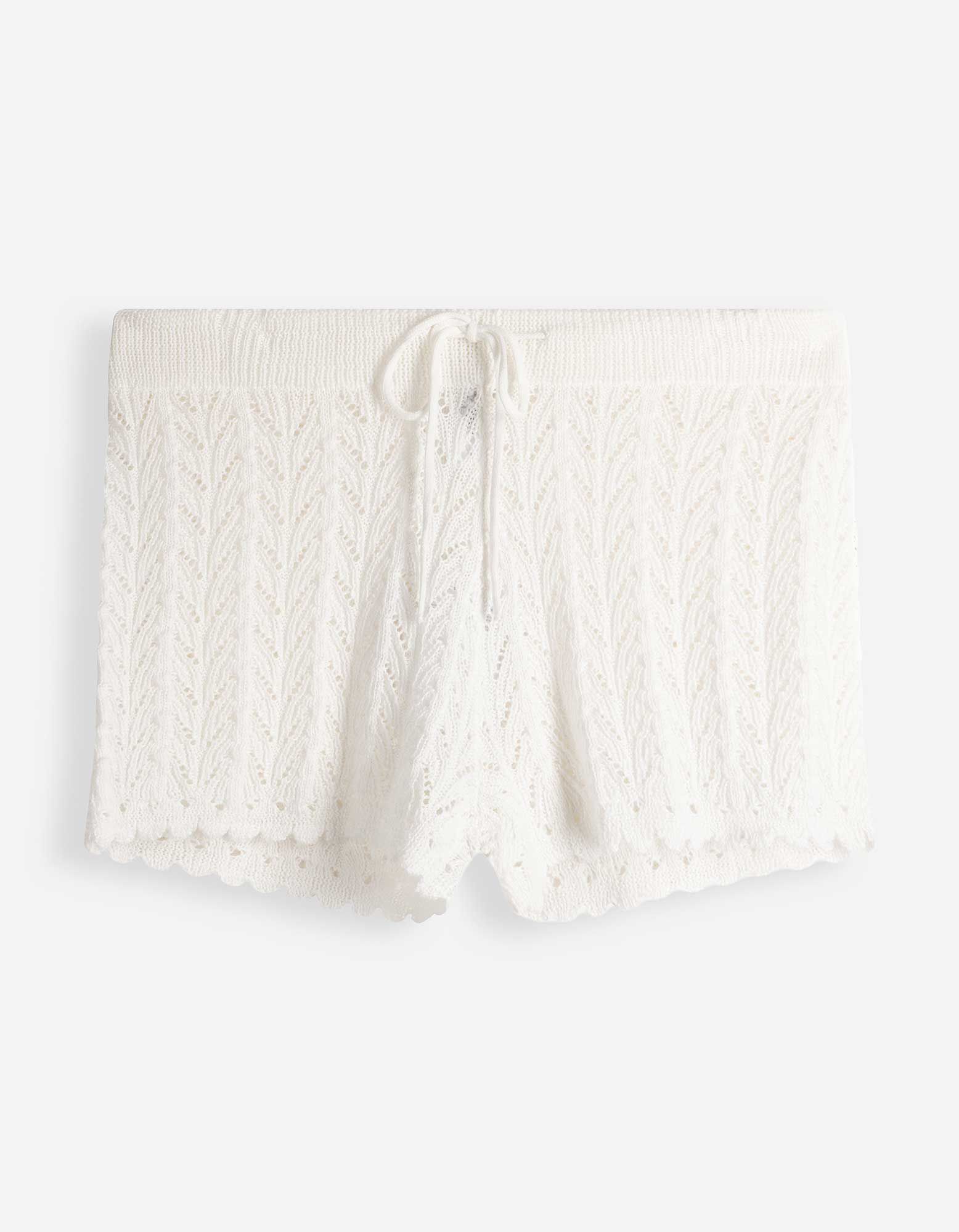 Strickshorts - Strick - Off-White