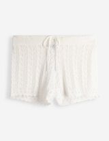 Strickshorts - Strick - Off-White