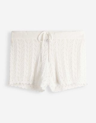 Strickshorts - Strick - Off-White