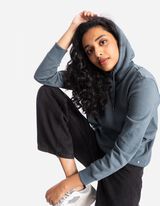 Hoodie - Kangurutasche - türkis