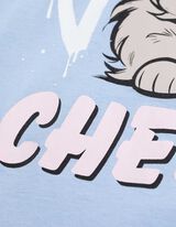 T-s&auml;rk - tr&uuml;kis - helesinine